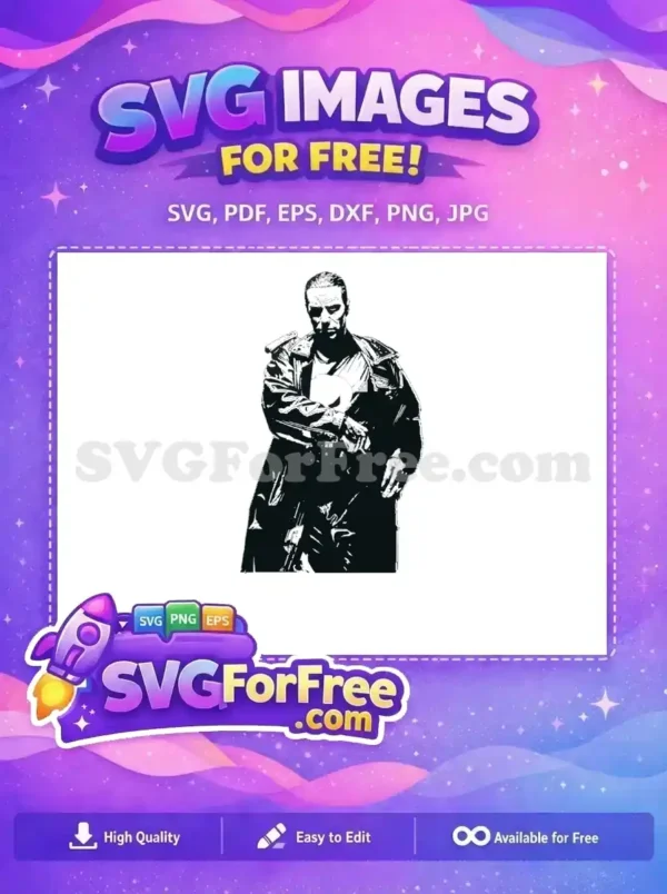 Free Punisher Skull Free Leather Coat Movie Free SVG