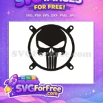 Free Skull Silhouette Free Punisher Emblem Superhero Free SVG - Instant Download