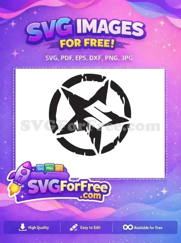 Free Distressed Star Free Superhero Emblem Movie Free SVG
