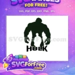 Free Silhouette Smash Free Angry Hulk Avengers Free SVG - Instant Download