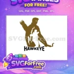 Free Archer Ready Free Superhero Silhouette Hawkeye Free SVG - Instant Download