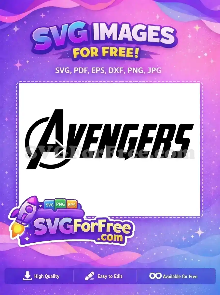 Free Bold Avengers Free Superhero Team Movie Free SVG