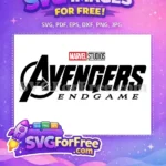 Free Avengers Logo Free Endgame Text Superhero Free SVG - Instant Download