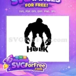 Free Silhouette Angry Hulk Free Banner Dark Avengers Free SVG - Instant Download