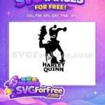 Free Comic Villain Free Harley Quinn Silhouette Movie Free SVG - Instant Download