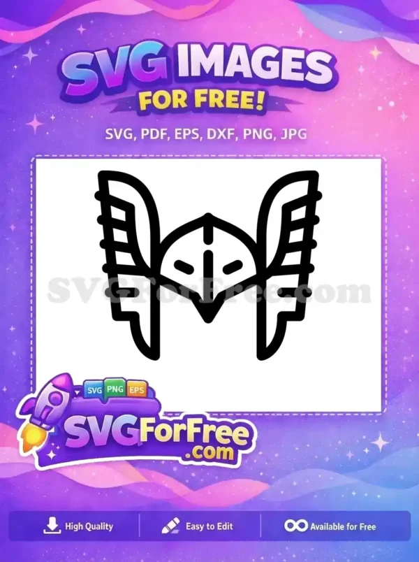 Free Winged Helmet Free Superhero Mask Movie Free SVG 1