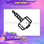 Free Mjolnir Hammer Free Thor Weapon Avengers Free SVG - Instant Download