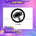 Free Mjolnir Hammer Free Superhero Thor Movie Free SVG - Instant Download