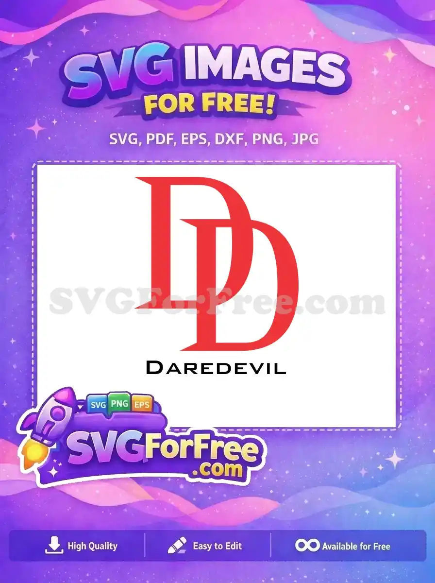 Free Red Horned Mask Free Daredevil Logo Movie Free SVG