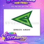 Free Green Arrowhead Free Superhero Emblem Arrow Free SVG - Instant Download