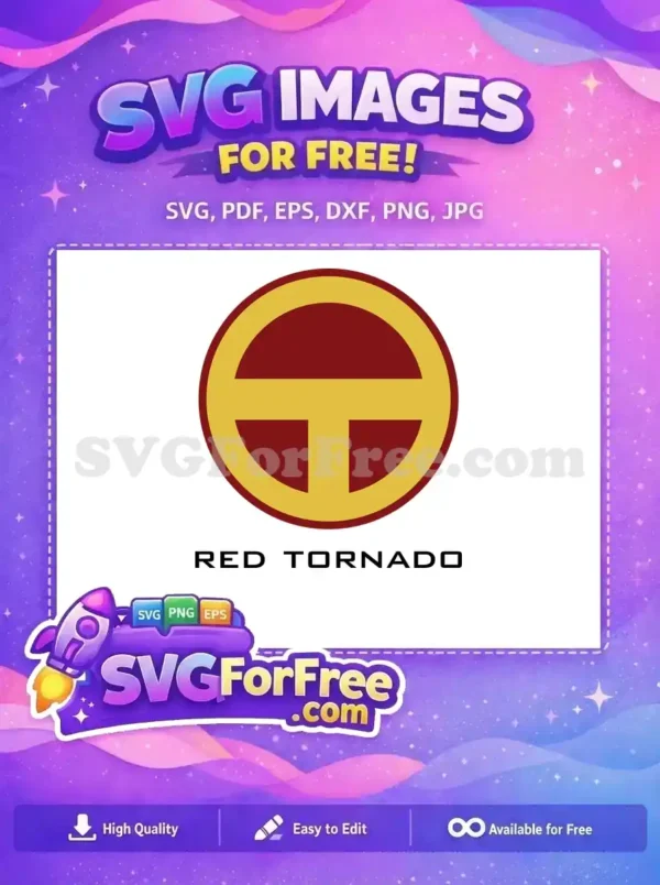 Free Gold Trim Free Hero Logo Red Tornado Free SVG