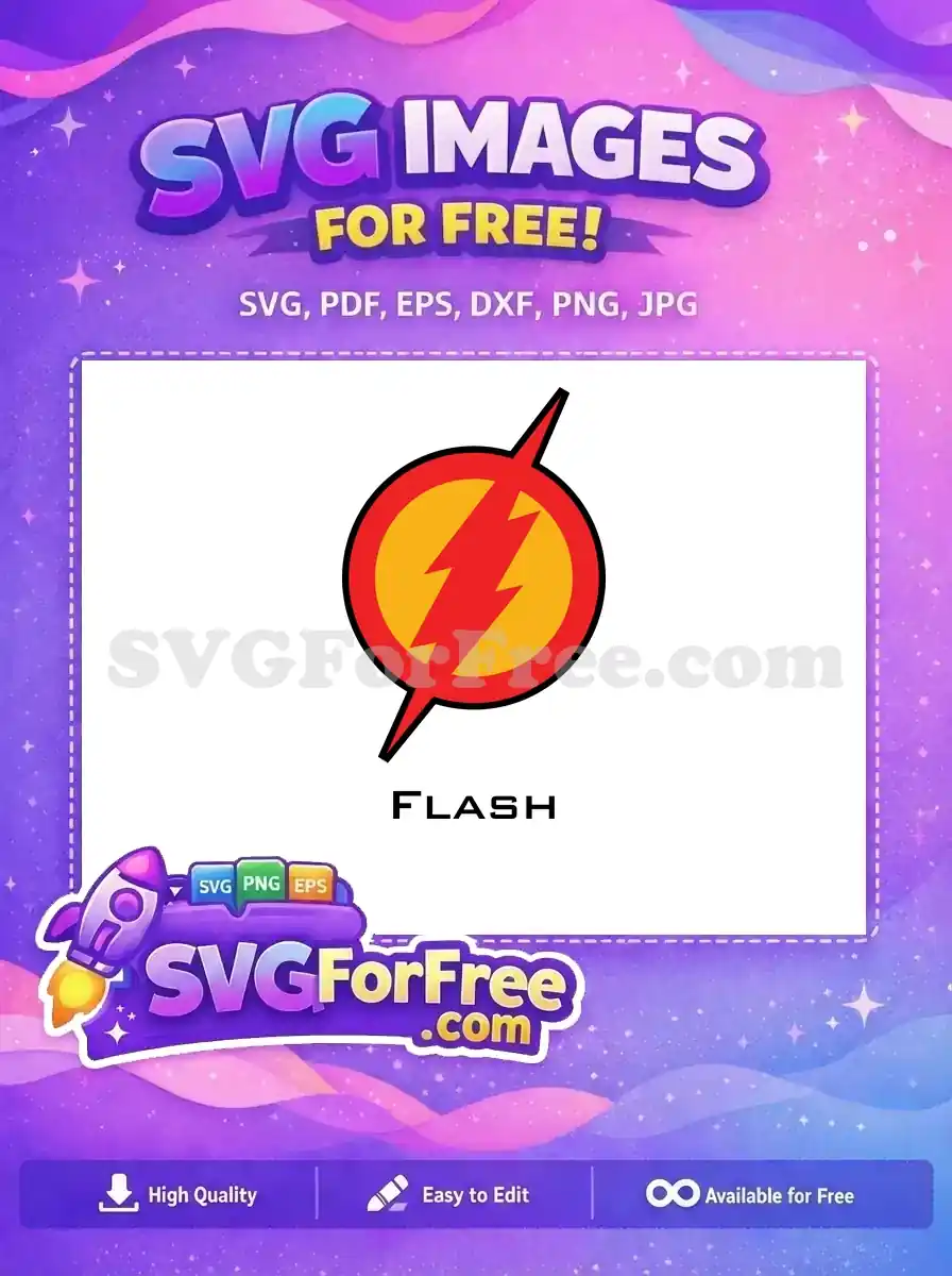 Free Red Lightning Free Yellow Circle Flash Free SVG 2