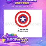 Free Patriotic Shield Free Star Emblem Captain America Free SVG - Instant Download