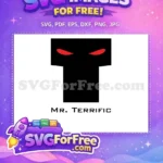 Free Red Eyes Free Mr Terrific Silhouette Superhero Free SVG - Instant Download