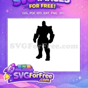 Free Armored Silhouette Free Superhero Thanos Avengers Free SVG