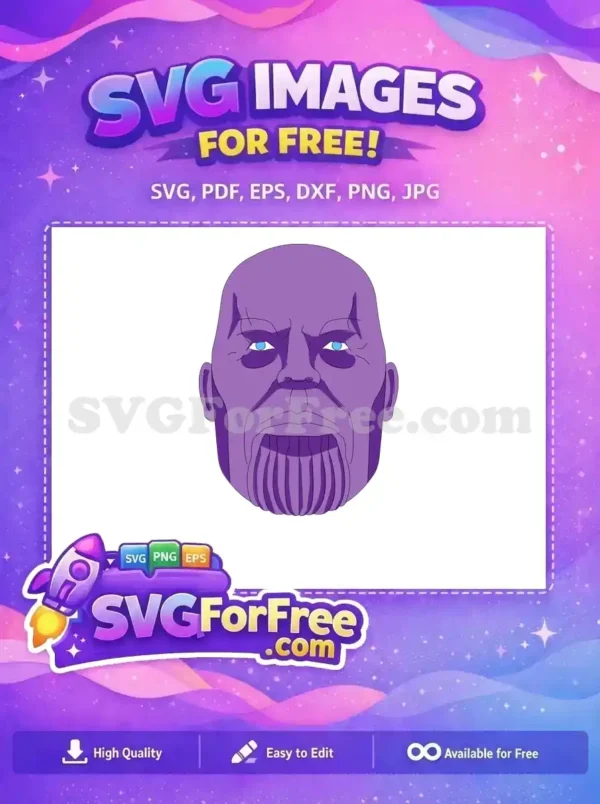 Free Purple Thanos Angry Expression Free Superhero Villain Movie Free SVG Free Purple Thanos Angry Expression Free Superhero Villain Movie Free SVG