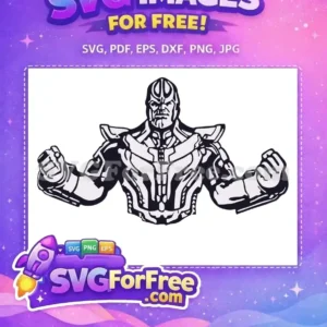 Free Armored Villain Free Purple Skin Thanos Movie Free SVG