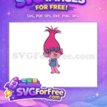 Free Pink Hair Free Flower Crown Trolls Free SVG 2 - Instant Download