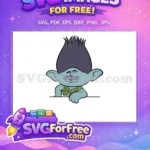 Free Blue Skinned Troll Free Green Lei Trolls Free SVG - Instant Download