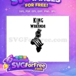 Free King Wakanda Crown Free Superhero Silhouette Black Panther Free SVG - Instant Download