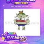 Free Winking King Free Green Hair Trolls Free SVG 1 - Instant Download