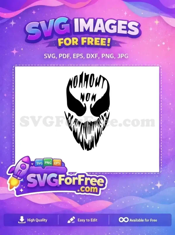 Free Symbiote Monster Free Venom Teeth Carnage Free SVG