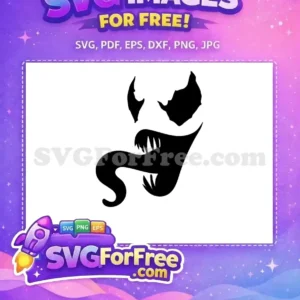 Free Black Symbiote Free Tongue Superhero Venom Free SVG Free Black Symbiote Free Tongue Superhero Venom Free SVG