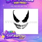 Free Sharp Teeth Free Black Eyes Venom Movie Free SVG 1 - Instant Download