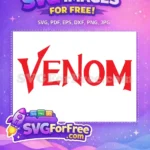 Free Red Venom Free Superhero Free Movie SVG - Instant Download