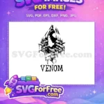 Free Black Dripping Free Symbiote Venom Superhero Free SVG - Instant Download