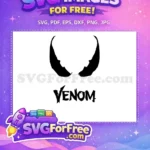 Free Symbiote Eyes Free Black Venom Superhero Free SVG - Instant Download