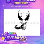 Free Symbiote Black Free Tongue Venom Movie Free SVG - Instant Download