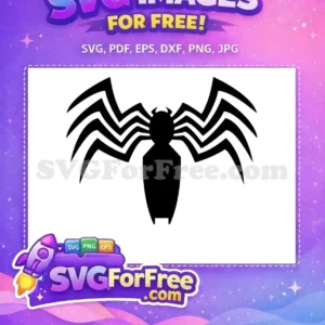 Free Black Symbiote Free Spider Logo Superhero Free SVG