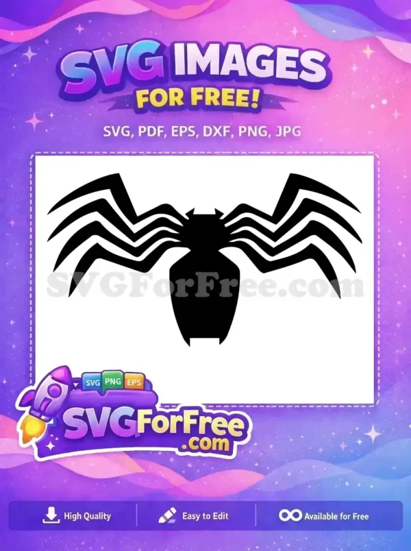 Free Venom Silhouette Free Superhero Emblem Movie Free SVG