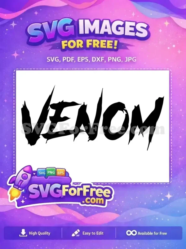 Free Sharp Venom Free Marvel Superhero Movie Free SVG