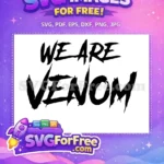 Free Black Symbiote Free Sharp Font Venom Movie Free SVG - Instant Download