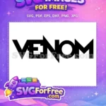 Free Venom Logo Free Black Silhouette Venom Movie Free SVG - Instant Download