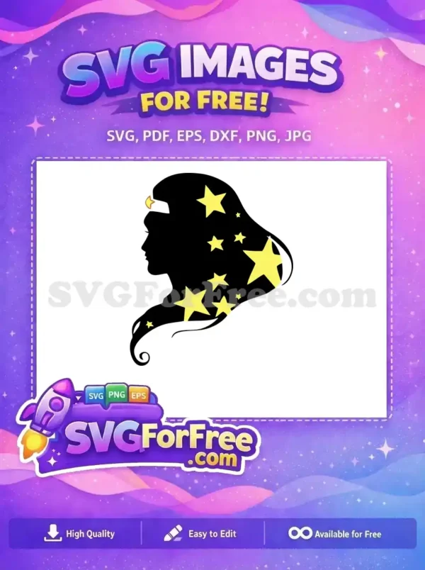 Free Silhouette Stars Free Tiara Wonder Woman Free SVG