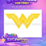 Free Golden Emblem Free Wonder Woman Movie Free SVG - Instant Download
