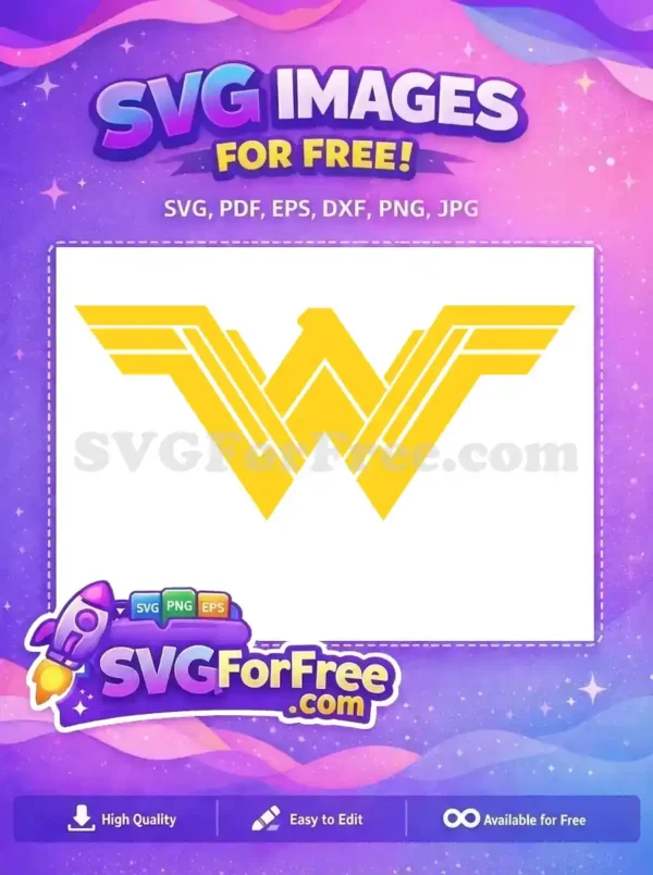 Free Golden Emblem Free Wonder Woman Movie Free SVG