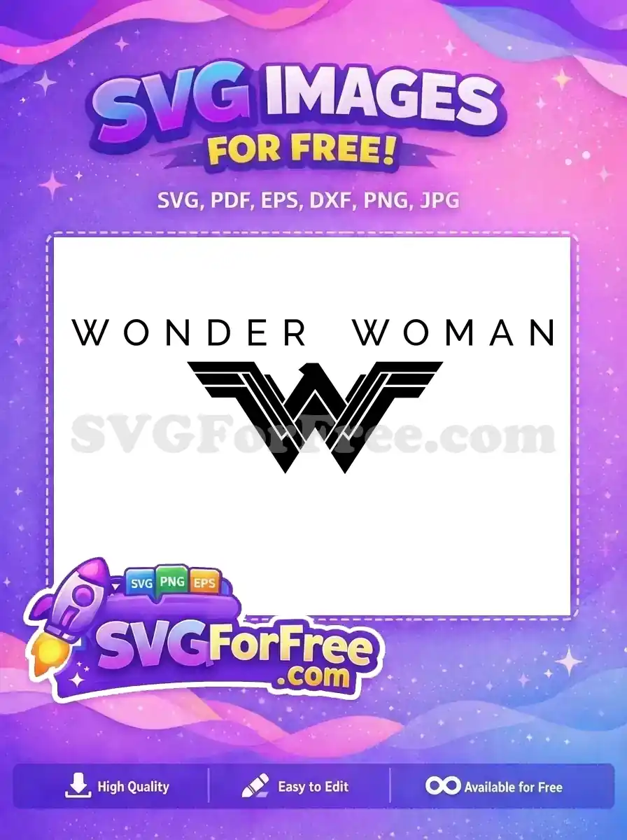 Free Black Symbol Free Superhero Logo Wonder Woman Free SVG