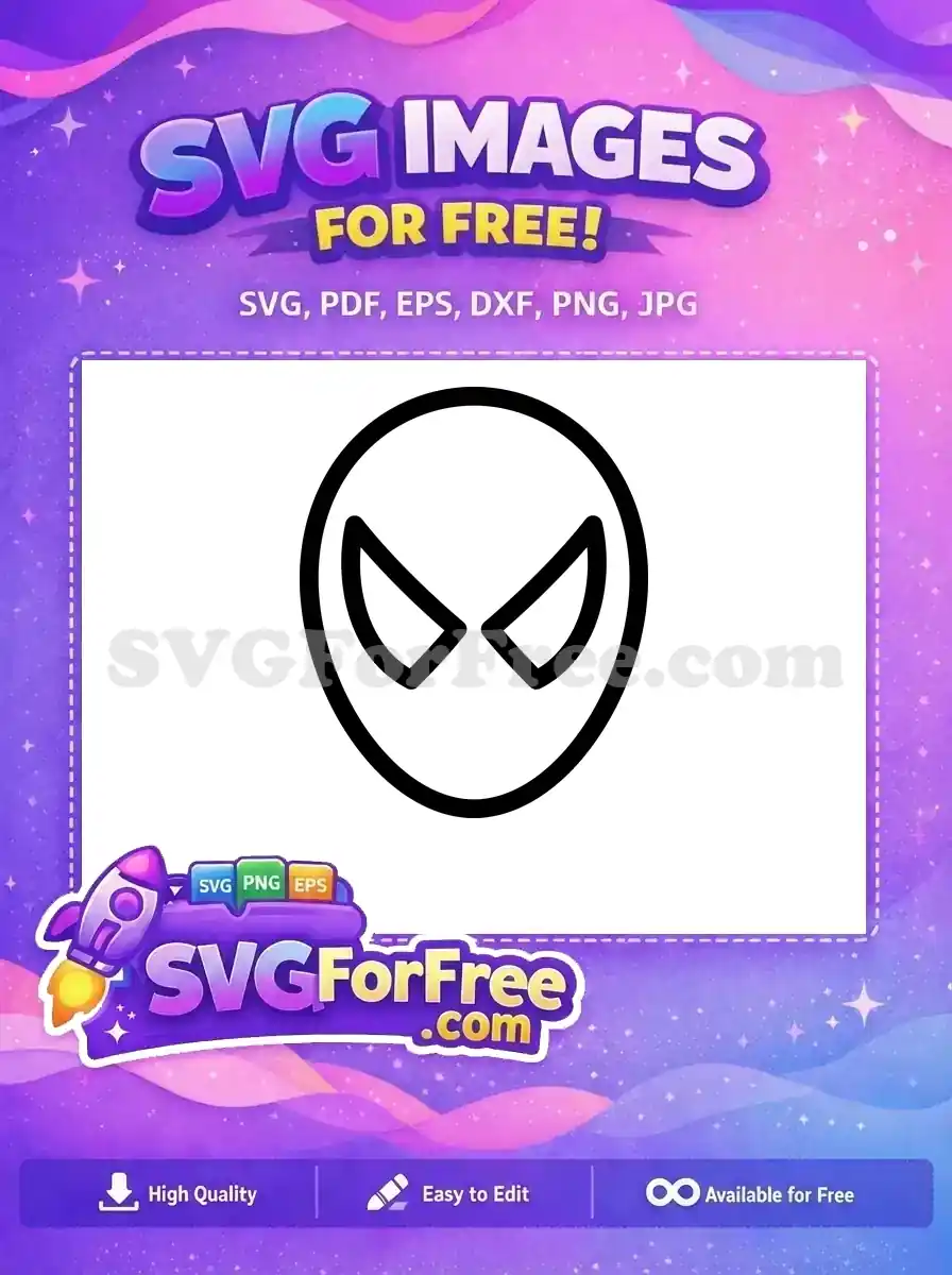 Free Black Mask Free Superhero Eyes Silhouette Free SVG
