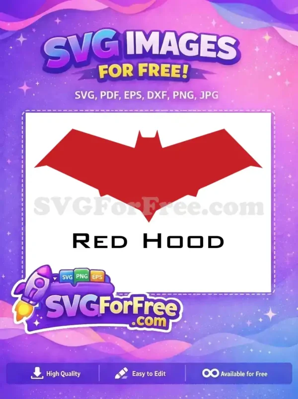 Free Red Bat Logo Free Superhero Symbol Red Hood Free SVG Free Red Bat Logo Free Superhero Symbol Red Hood Free SVG