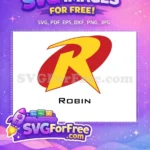 Free Yellow Red Logo Free Superhero Emblem Batman Free SVG - Instant Download