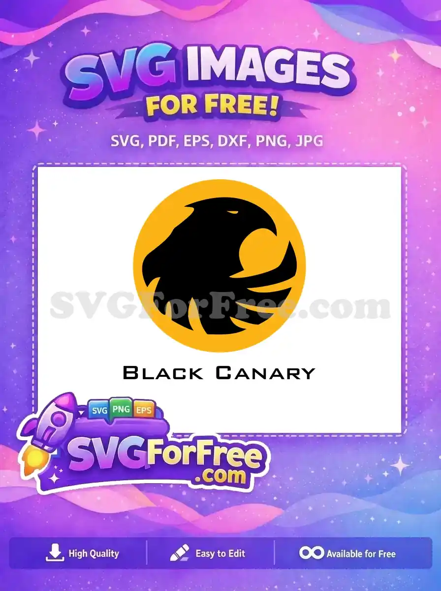 Free Black Canary Bird Free Silhouette Yellow Symbol Free SVG