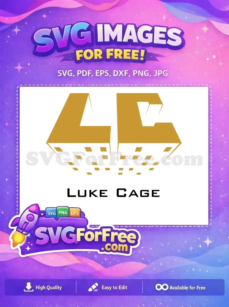 Free Luke Cage Logo Free Superhero Graphic Luke Cage Free SVG