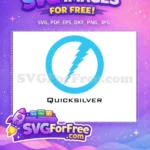 Free Light Blue Flash Free Superhero Circle Quicksilver Free SVG - Instant Download