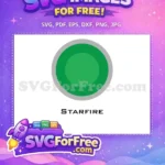 Free Green Circle Free Starfire Superhero Free SVG - Instant Download
