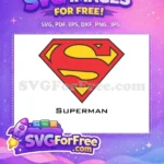Free Red Yellow Shield Free Superman Emblem Movie Free SVG - Instant Download