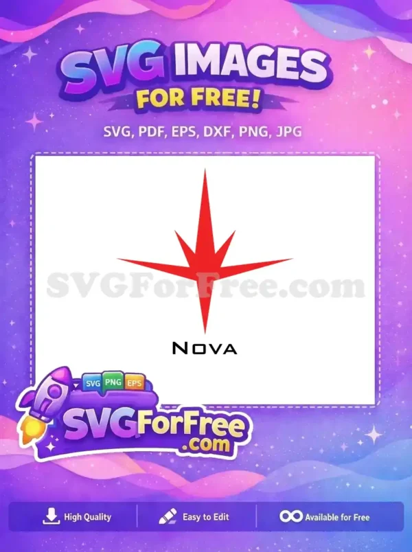 Free Red Starburst Free Marvel Nova Superhero Free SVG